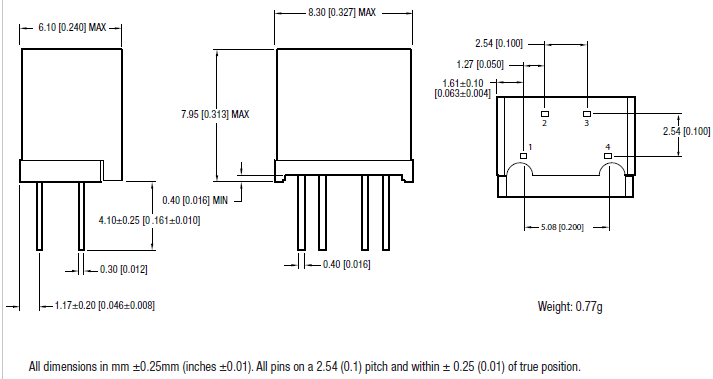 Murata Power Solutions MEU1 Isolated 1W Single Output DC/DC Converters